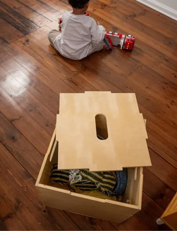 Caja de almacenamiento Cube Storage - Abedul - Nofred