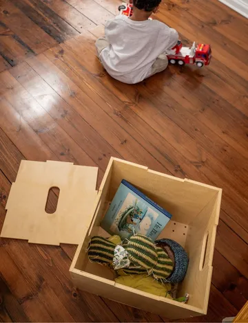 Caja de almacenamiento Cube Storage - Abedul - Nofred