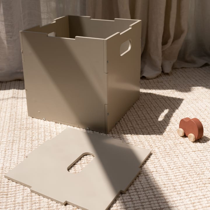 Caja de almacenamiento Cube Storage, Beige Nofred