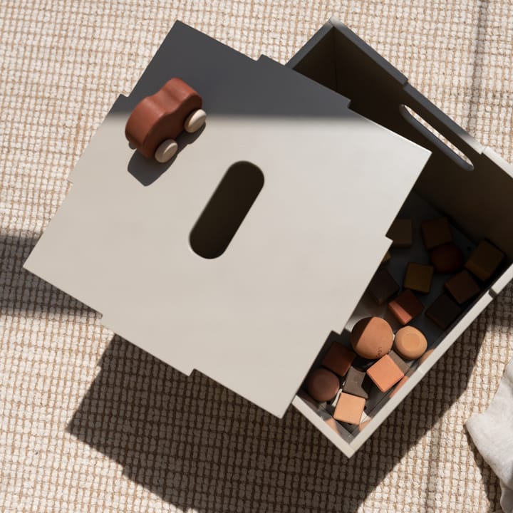 Caja de almacenamiento Cube Storage, Beige Nofred
