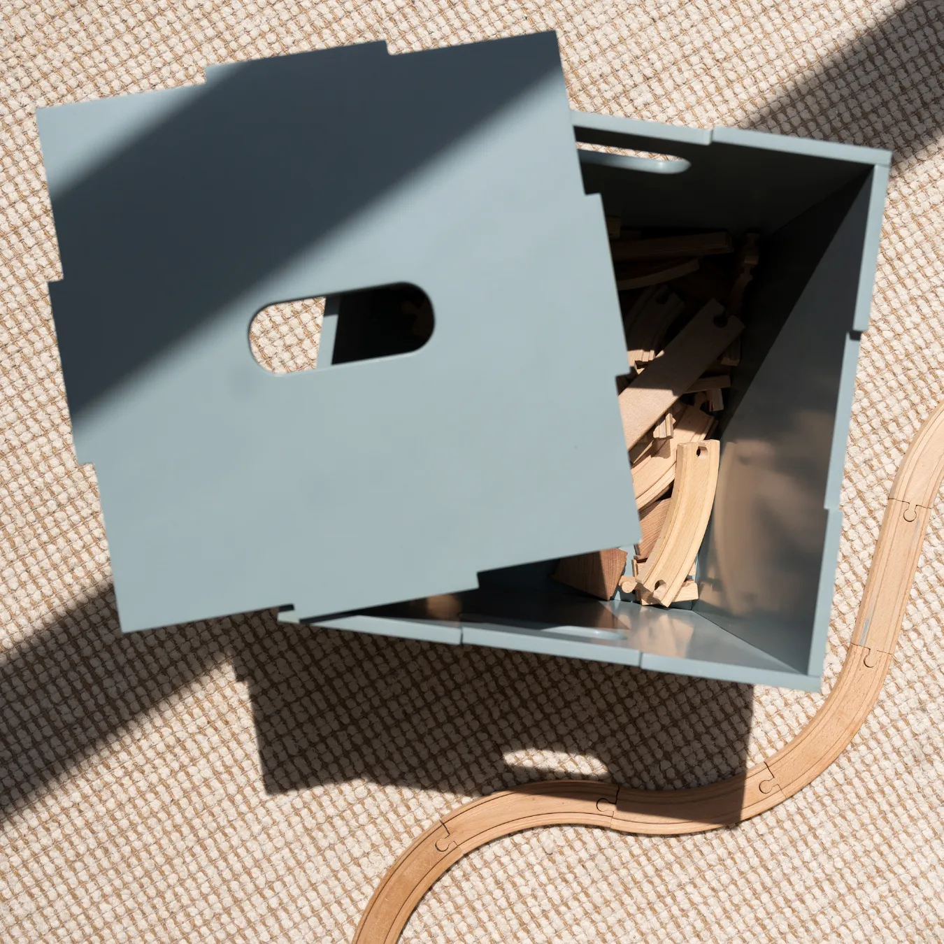 Caja de almacenamiento Cube Storage, Verde oliva Nofred