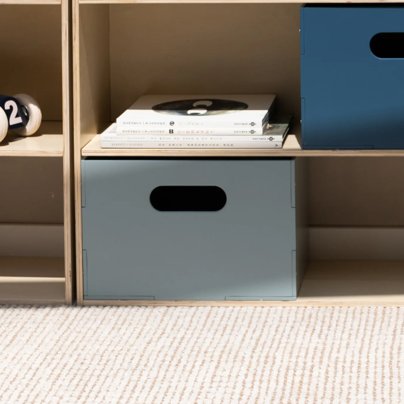 Caja de almacenamiento Kiddo Box, Verde oliva Nofred