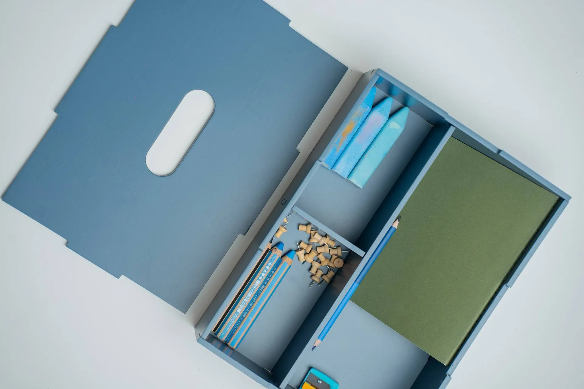 Caja de almacenamiento Kiddo Tool Box, Azul Nofred