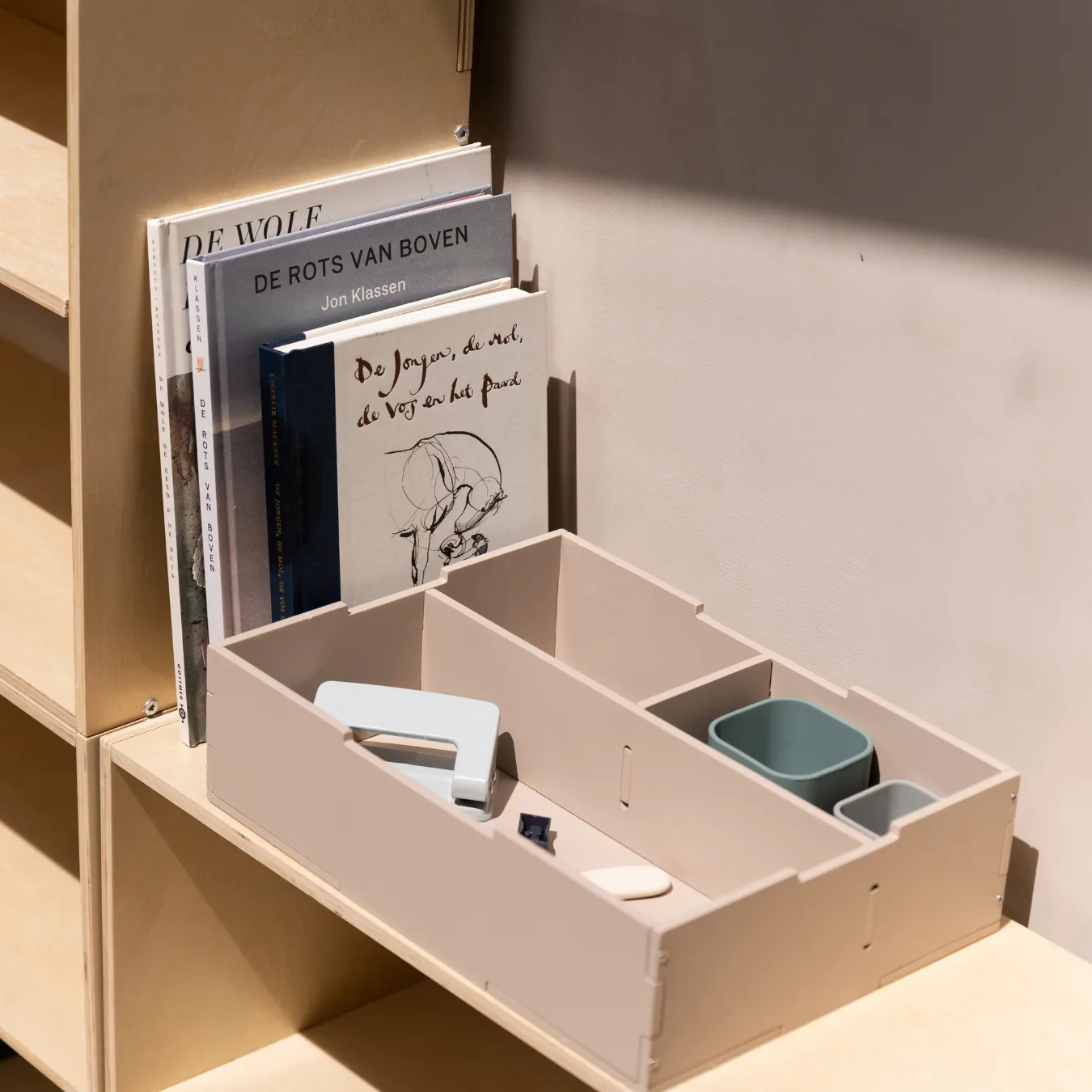 Caja de almacenamiento Kiddo Tool Box, Beige Nofred