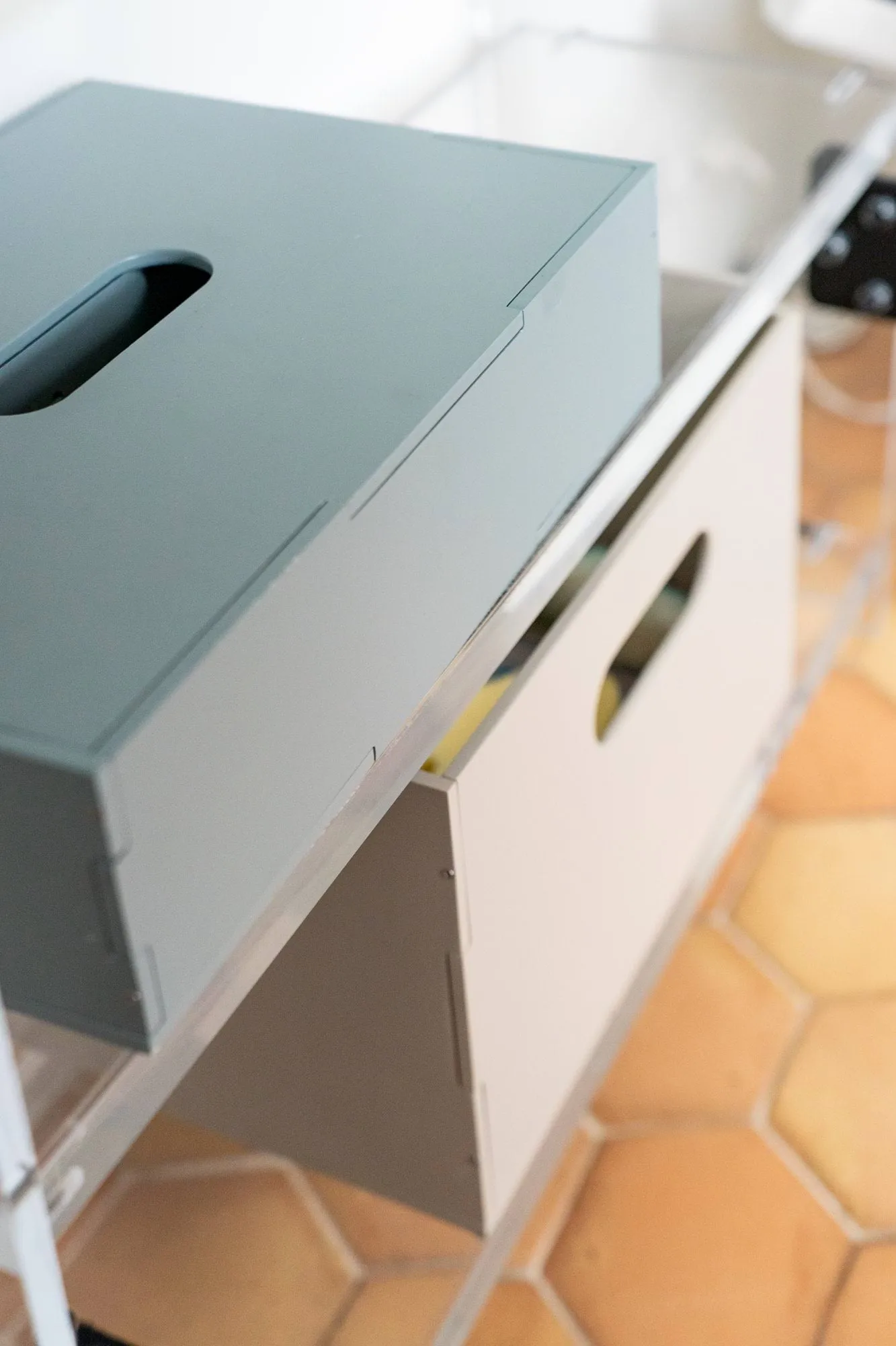 Caja de almacenamiento Kiddo Tool Box, Verde oliva Nofred