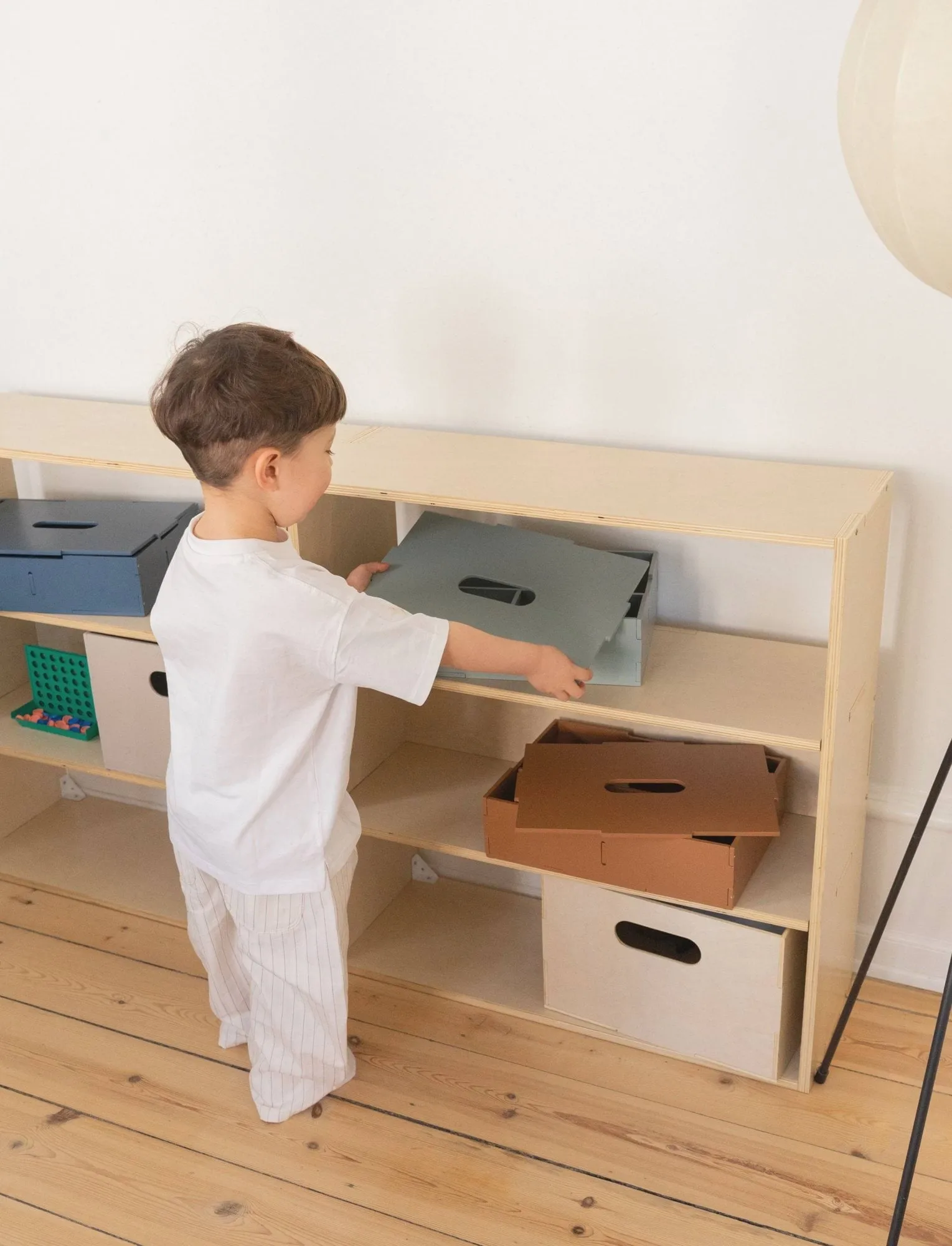 Caja de almacenamiento Kiddo Tool Box, Verde oliva Nofred