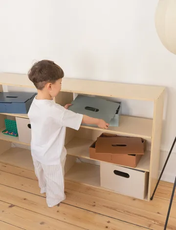 Caja de almacenamiento Kiddo Tool Box - Verde oliva - Nofred