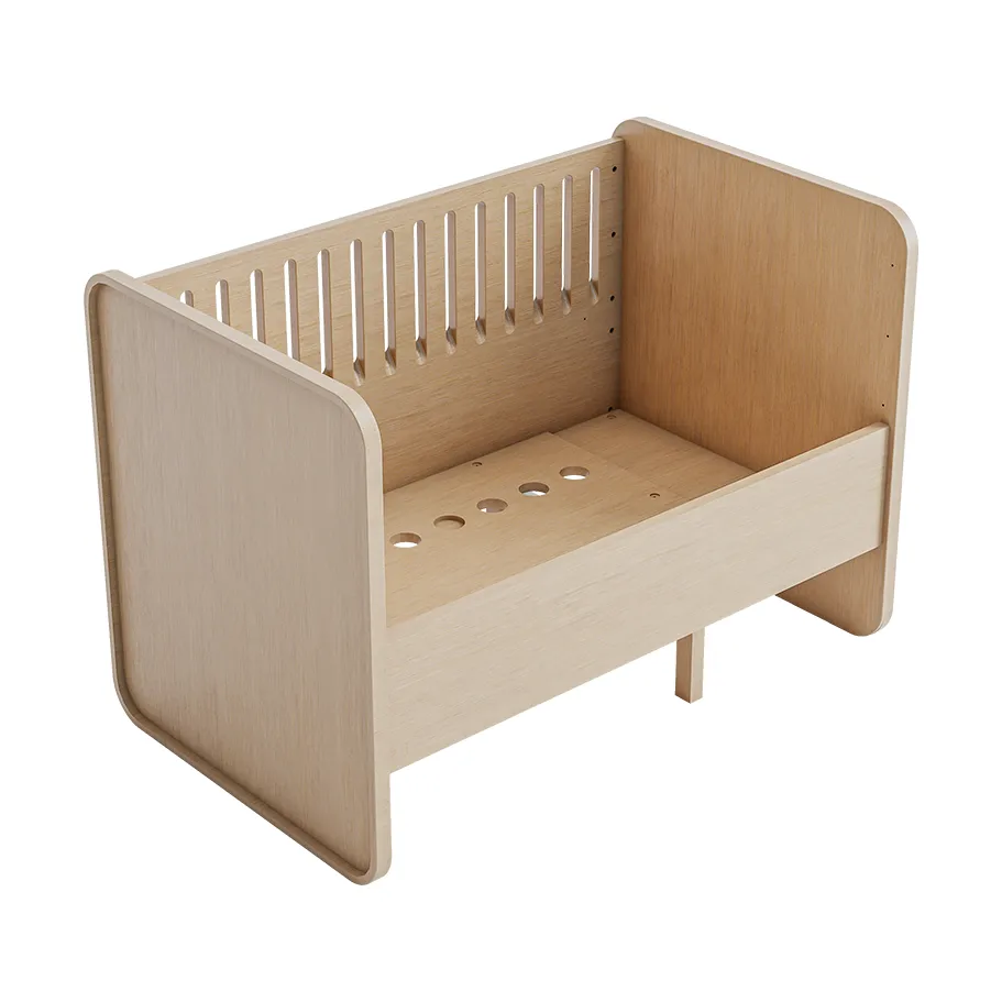 Cama Form baby y junior 166x77,5x87 cm, Roble Nofred