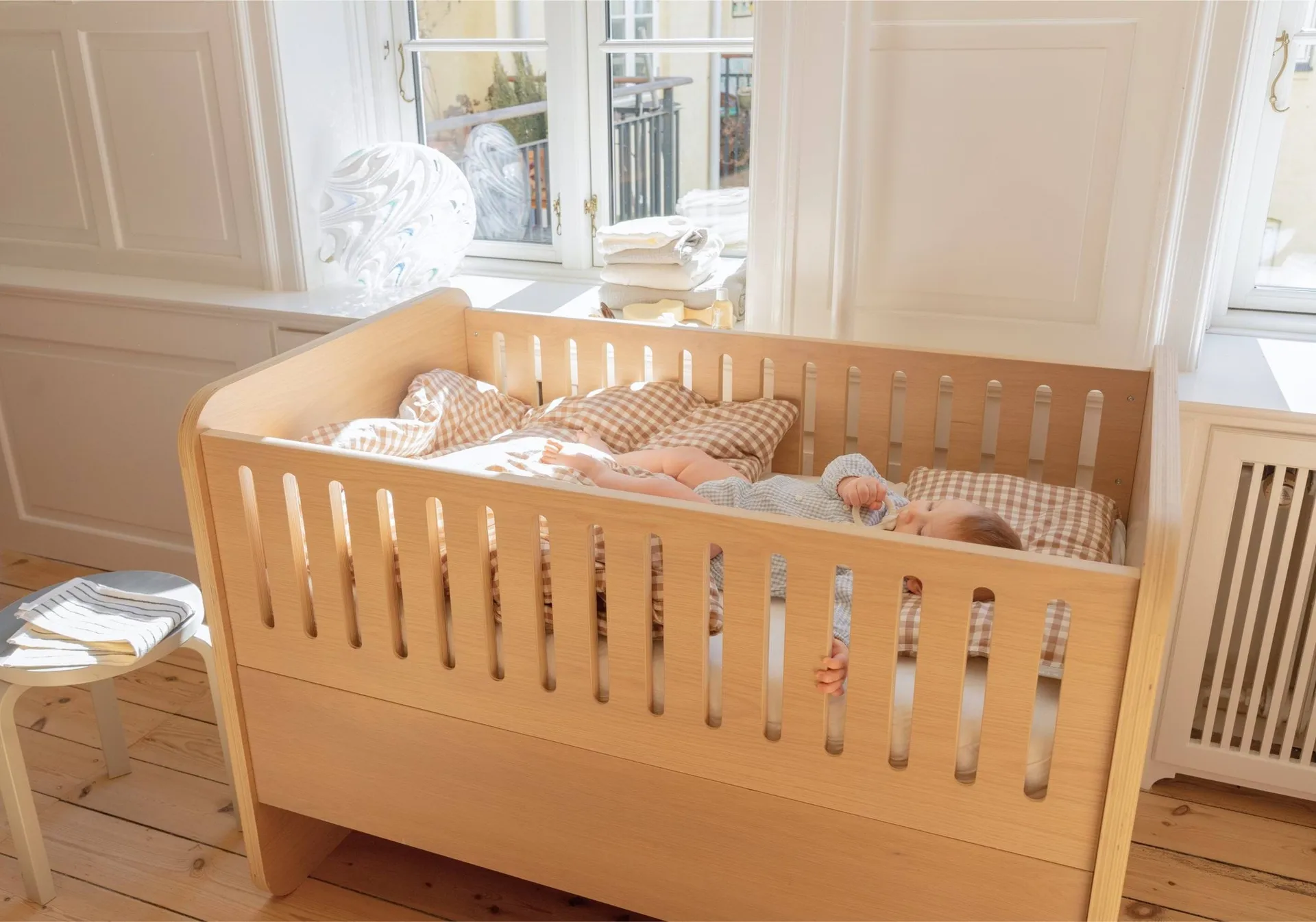 Cama Form baby y junior 166x77,5x87 cm, Roble Nofred