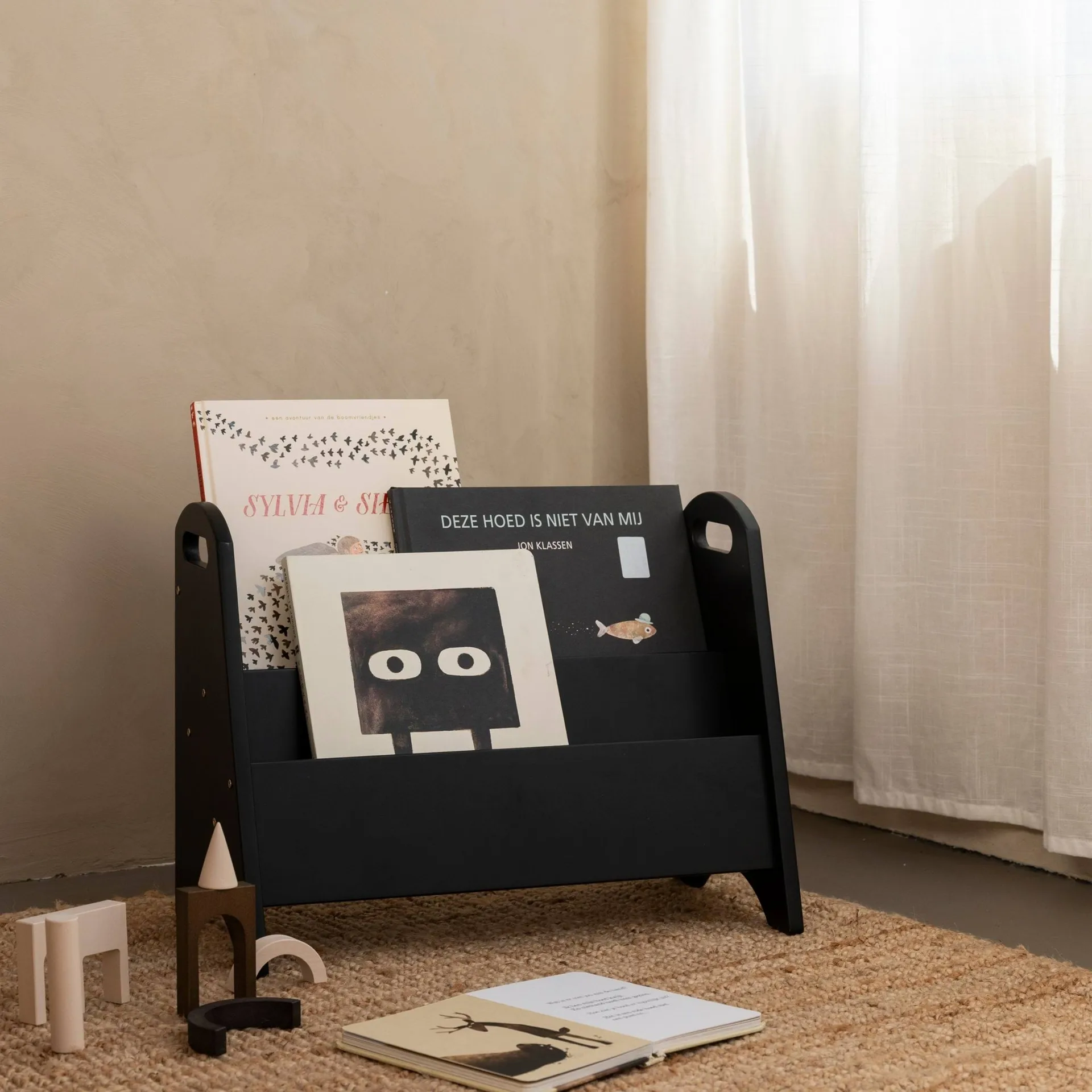 Estantería infantil Book holder, Negro Nofred