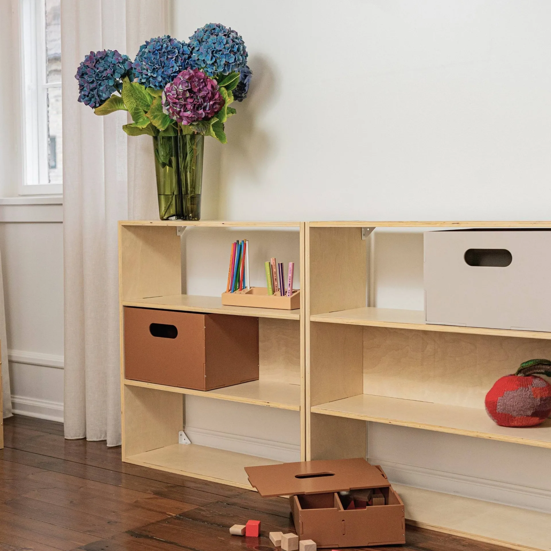 Estantería infantil Kiddo Shelving, Abedul Nofred