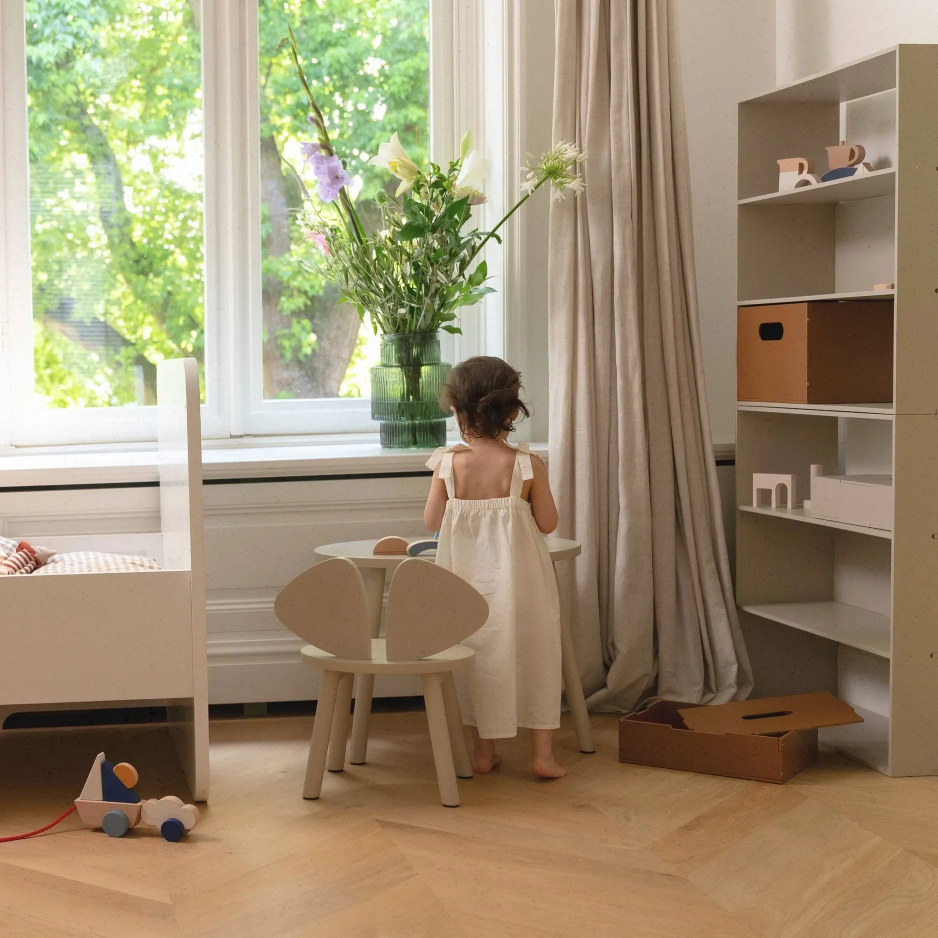 Estantería infantil Kiddo Shelving, Beige Nofred
