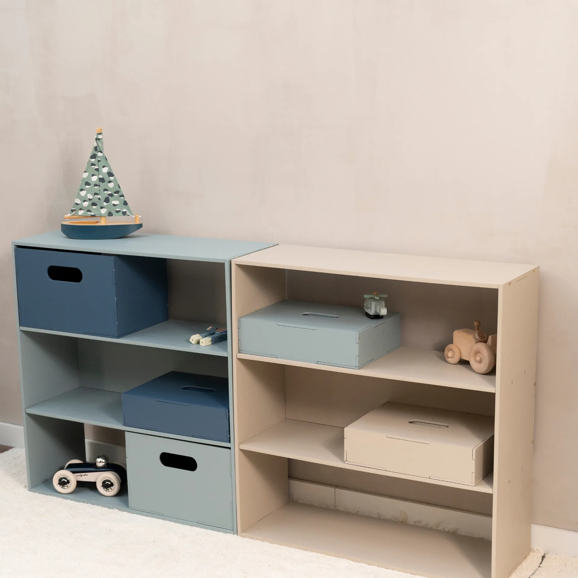 Estantería infantil Kiddo Shelving, Verde oliva Nofred