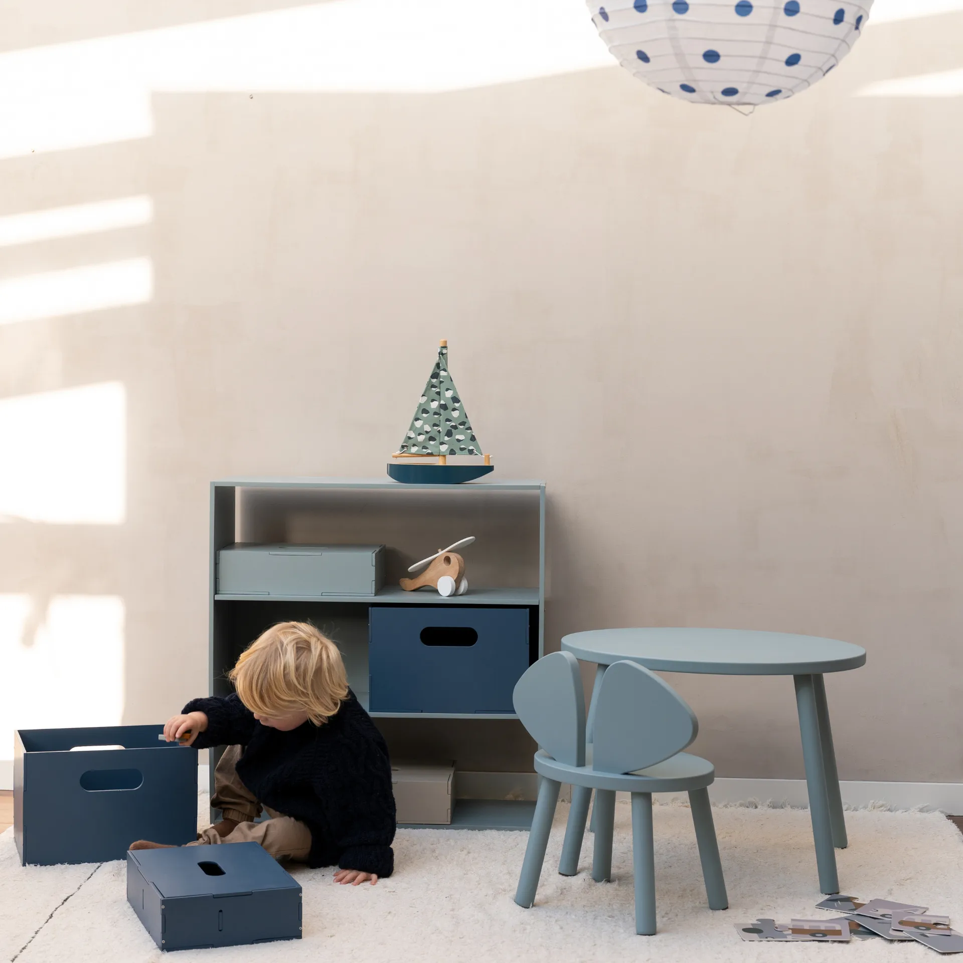 Estantería infantil Kiddo Shelving, Verde oliva Nofred