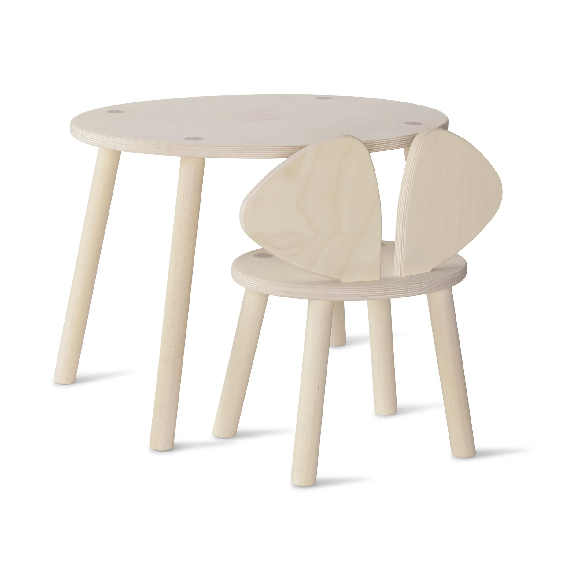 Set silla + mesa infantil Mouse, Abedul Nofred