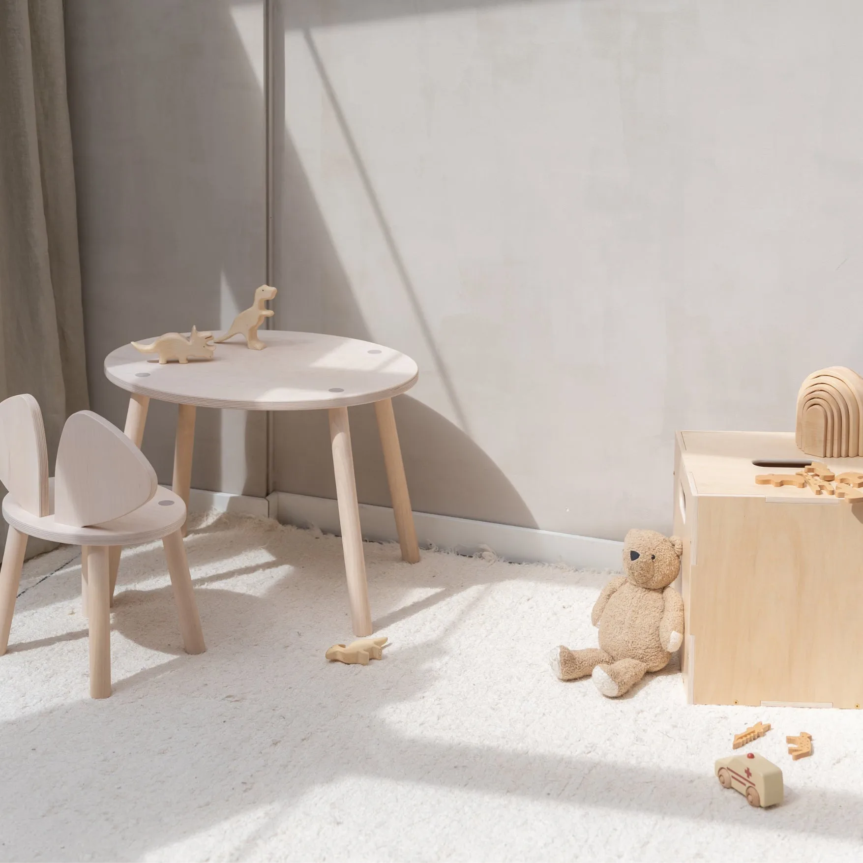 Set silla + mesa infantil Mouse, Abedul Nofred