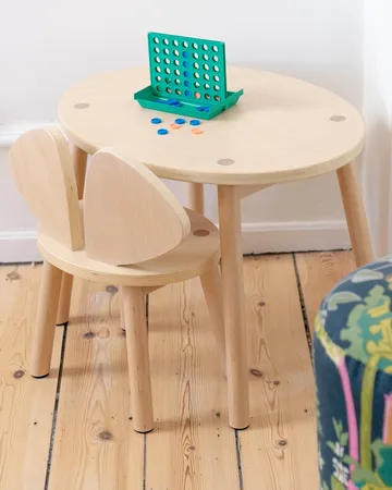 Set silla + mesa infantil Mouse - Abedul - Nofred
