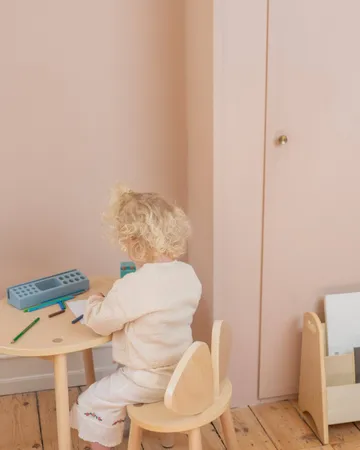 Set silla + mesa infantil Mouse - Abedul - Nofred