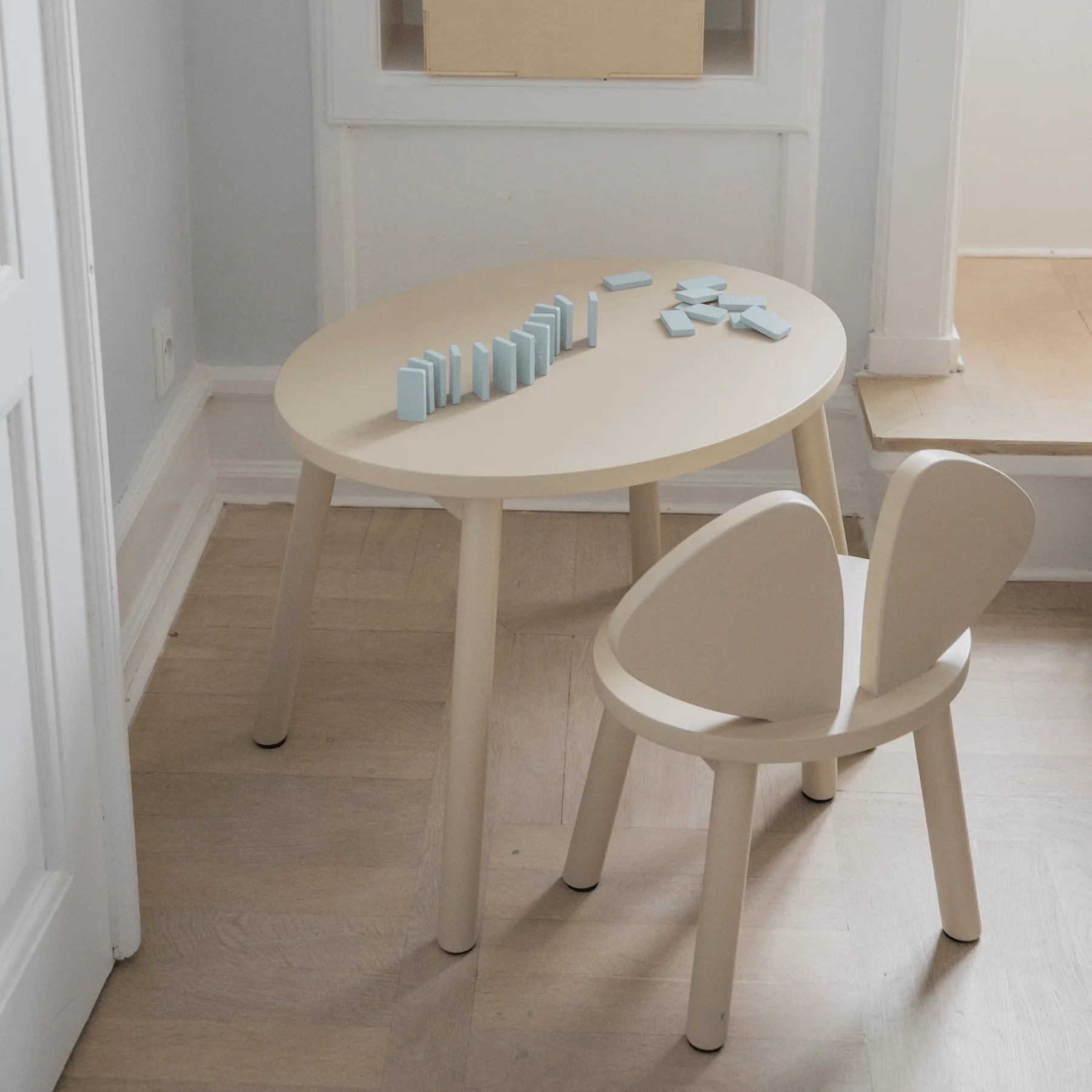 Set silla + mesa infantil Mouse, Beige Nofred