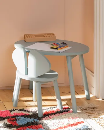 Set silla + mesa infantil Mouse - Verde oliva - Nofred