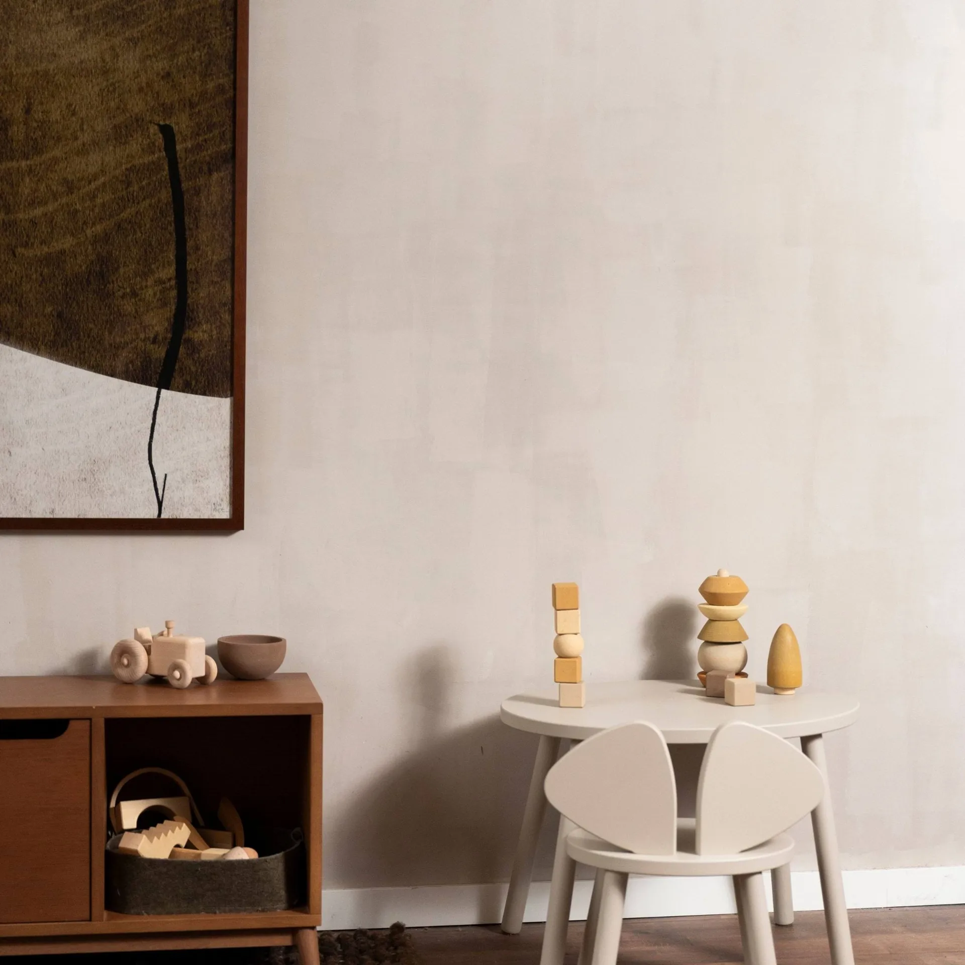 Silla infantil Mouse Chair, Beige Nofred