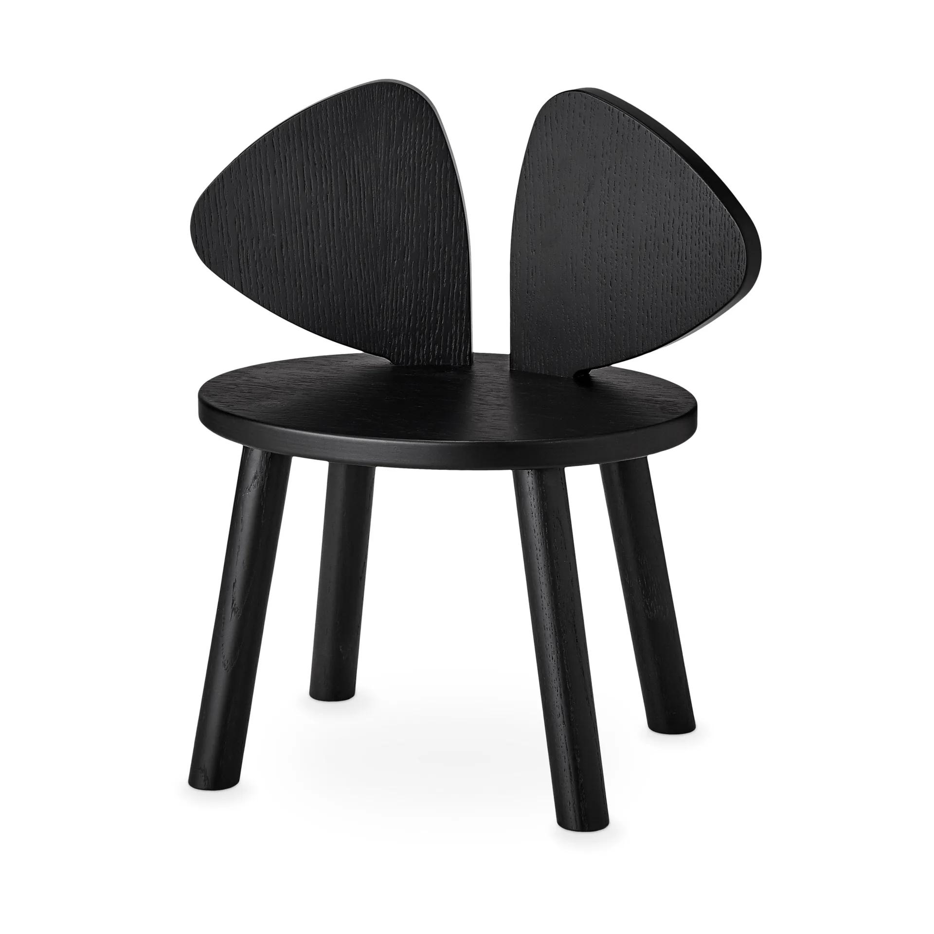 Silla infantil Mouse Chair, Negro Nofred