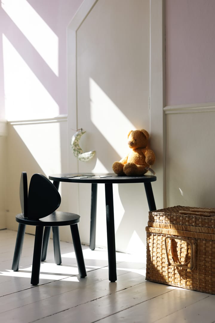 Silla infantil Mouse Chair, Negro Nofred