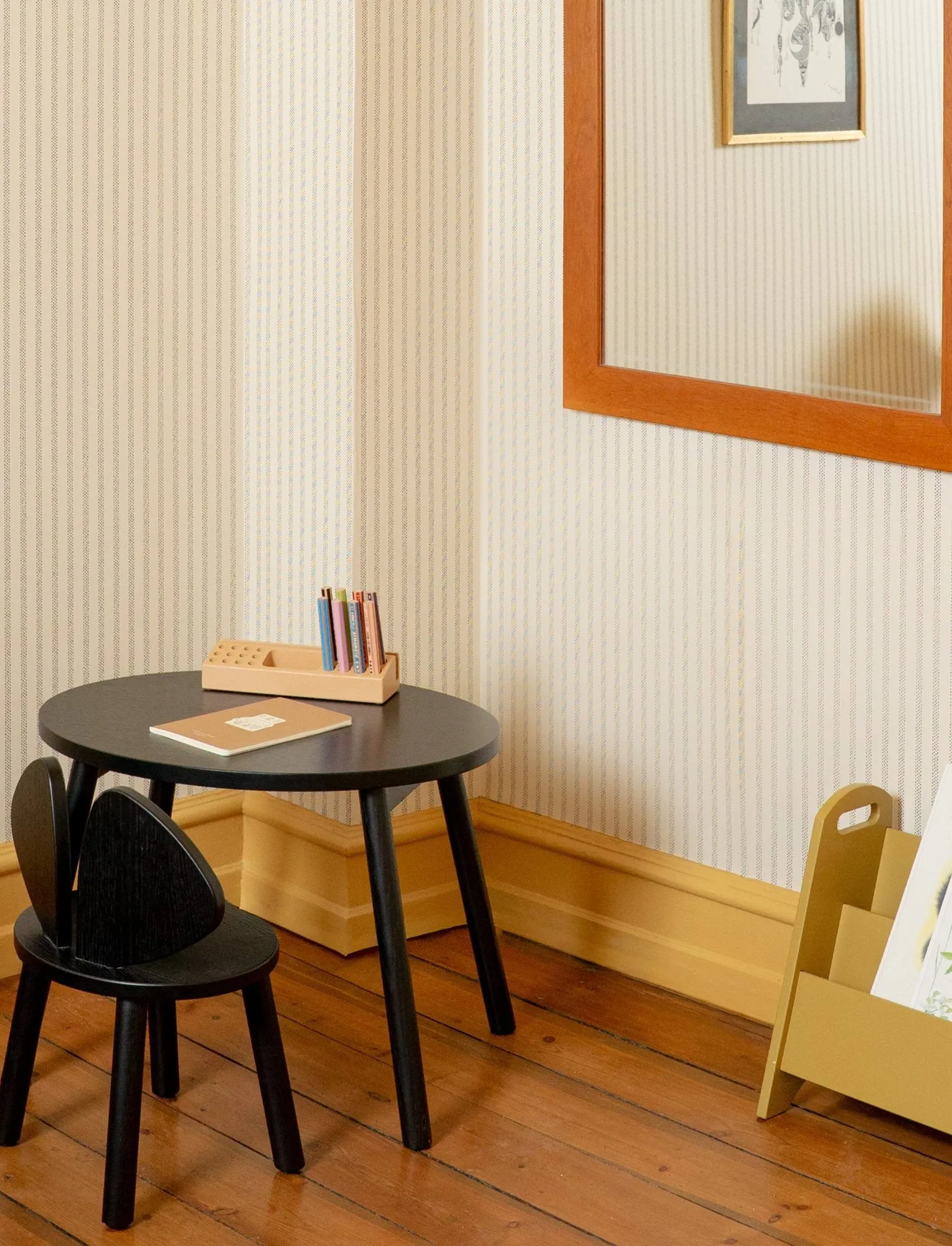 Silla infantil Mouse Chair, Negro Nofred
