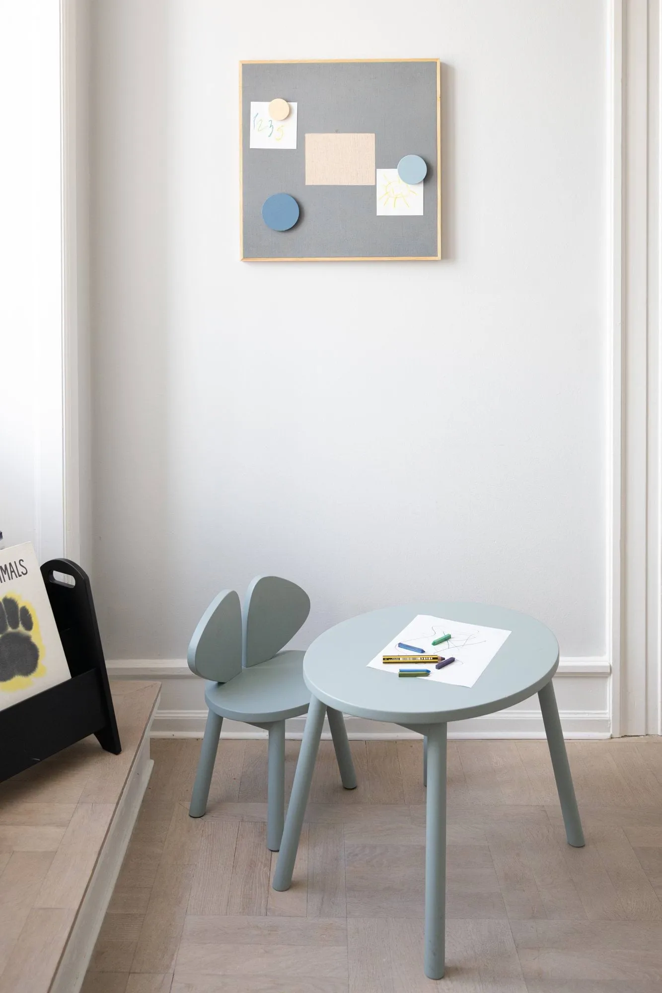 Silla infantil Mouse Chair, Olive green Nofred