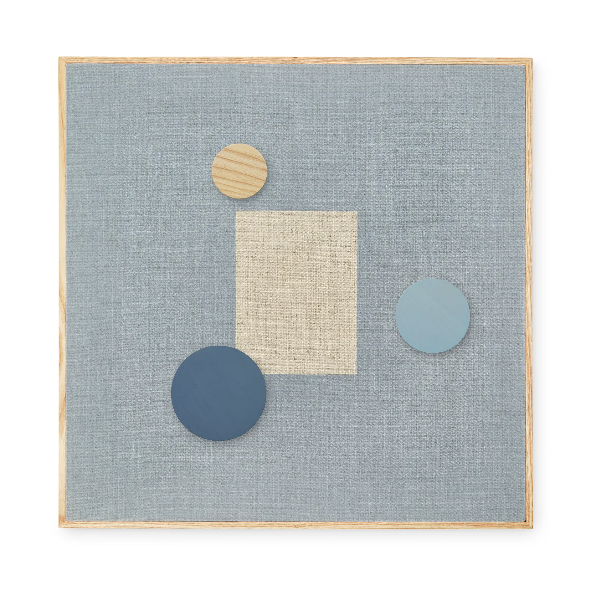 Tablero de notas + 3 imanes, Azul Nofred