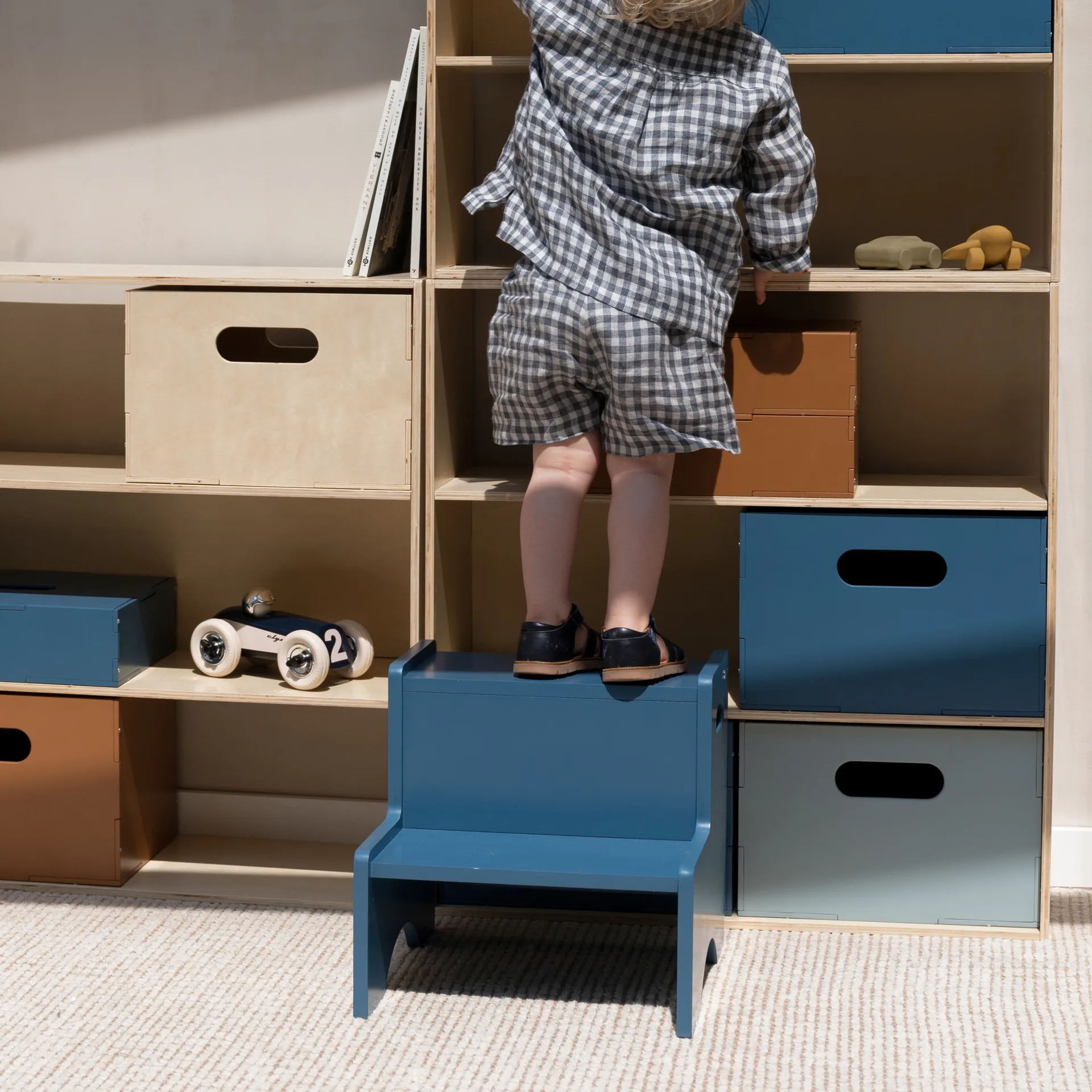 Taburete infantil Step Up, Azul Nofred