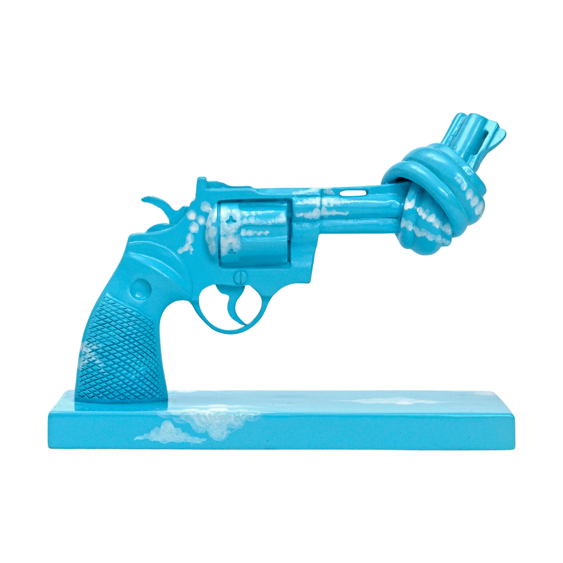 Decoración Imagine 30 cm, Azul-blanco Non Violence