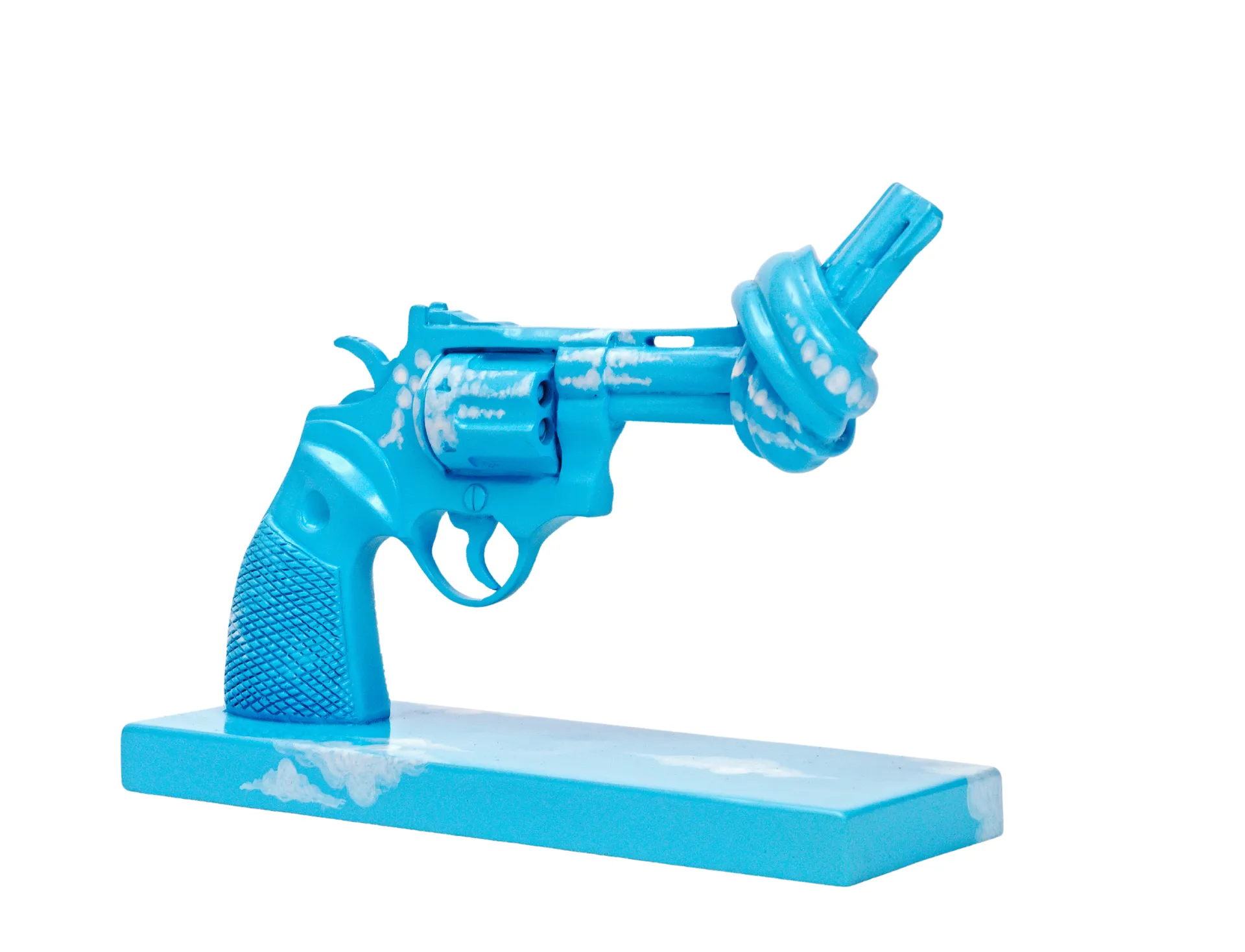 Decoración Imagine 30 cm, Azul-blanco Non Violence