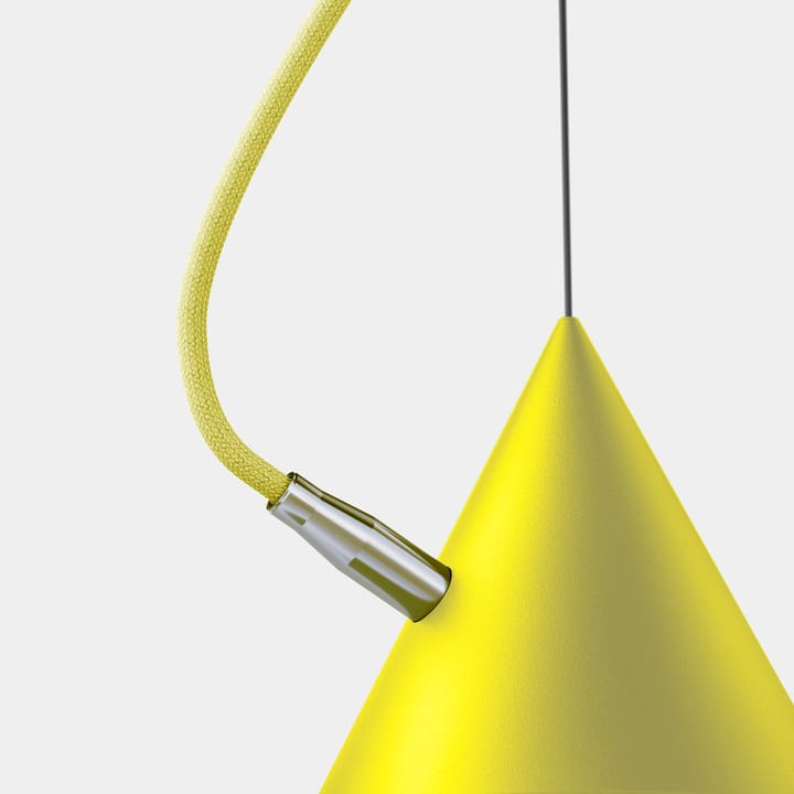 Lámpara colgante Castor 20 cm, Amarillo-amarillo claro-plata Noon