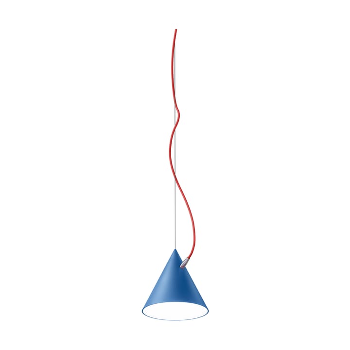 Lámpara colgante Castor 20 cm - Azul claro-rojo-plata - Noon