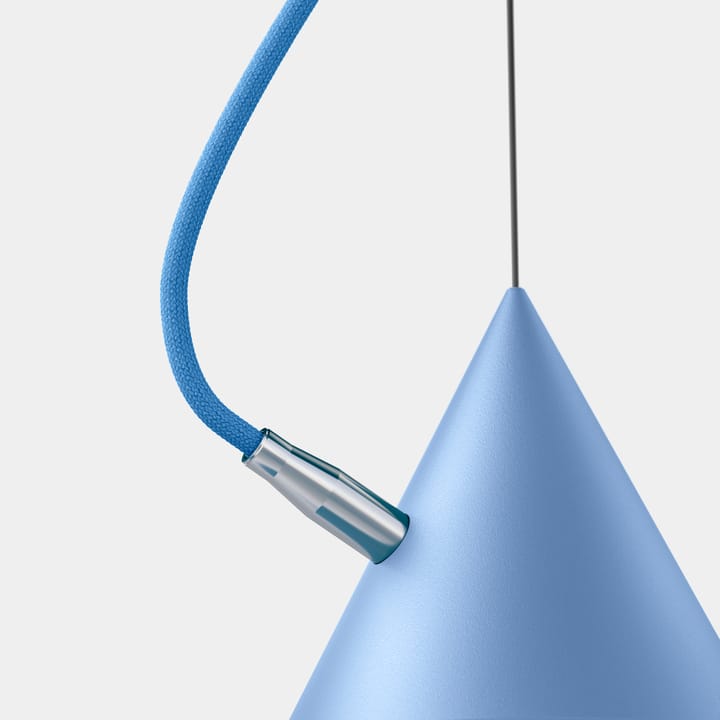 Lámpara colgante Castor 20 cm, Azul pastel-azul claro-plata Noon