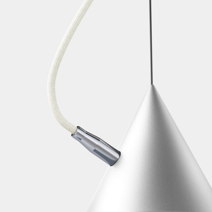Lámpara colgante Castor 20 cm - Blanco-blanco-plata - Noon