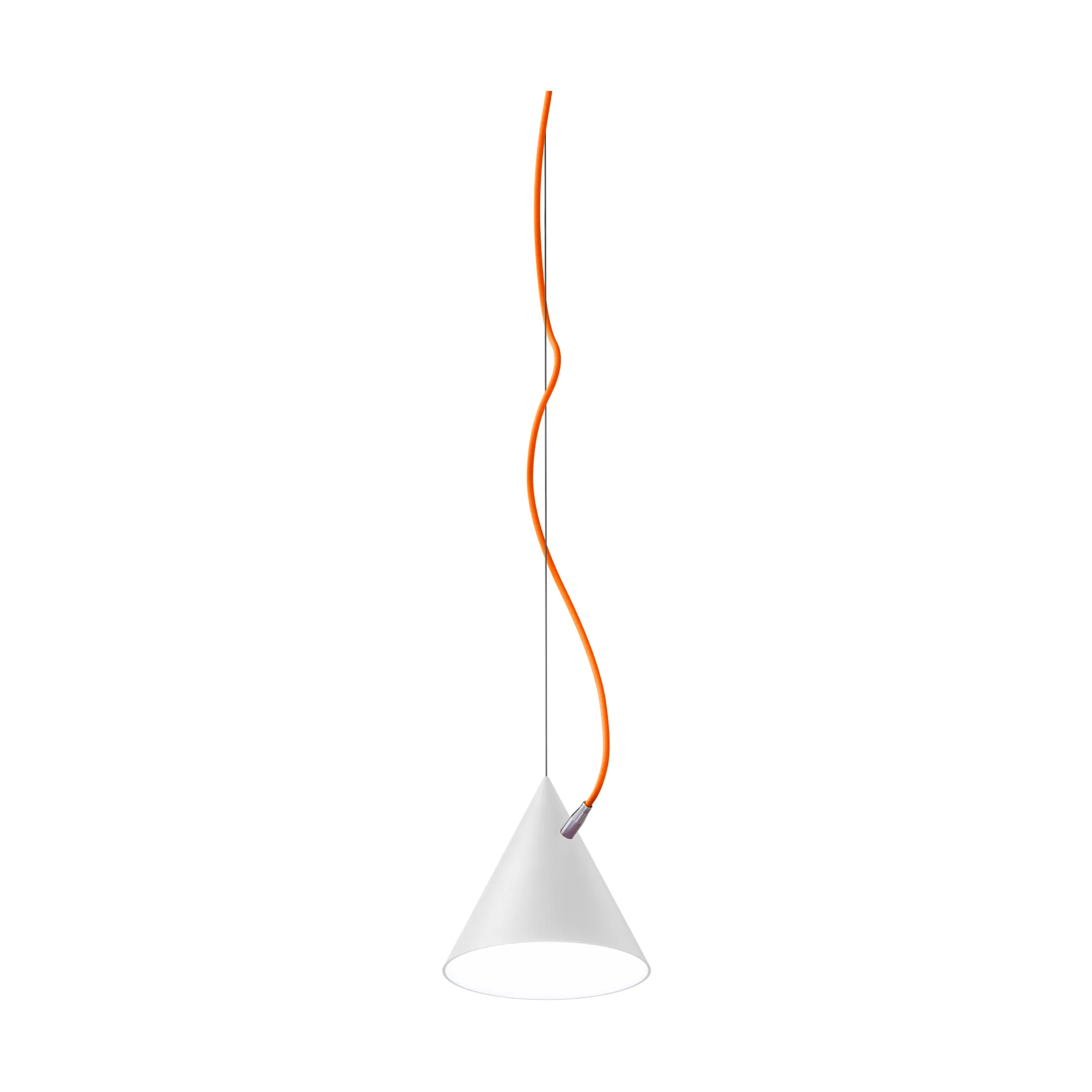 Lámpara colgante Castor 20 cm, Blanco-naranja-plata Noon