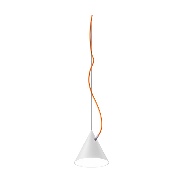 Lámpara colgante Castor 20 cm - Blanco-naranja-plata - Noon