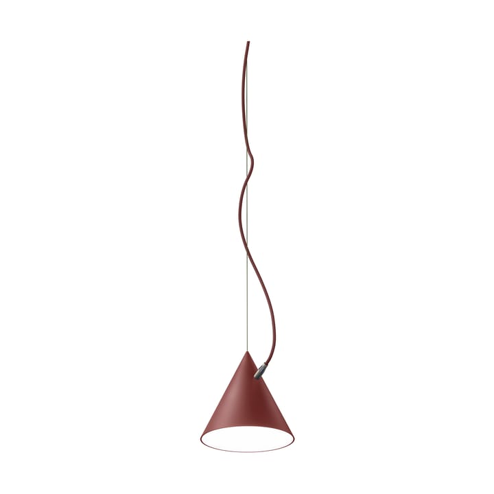 Lámpara colgante Castor 20 cm - Rojo Borgoña-rojo oscuro-latón - Noon
