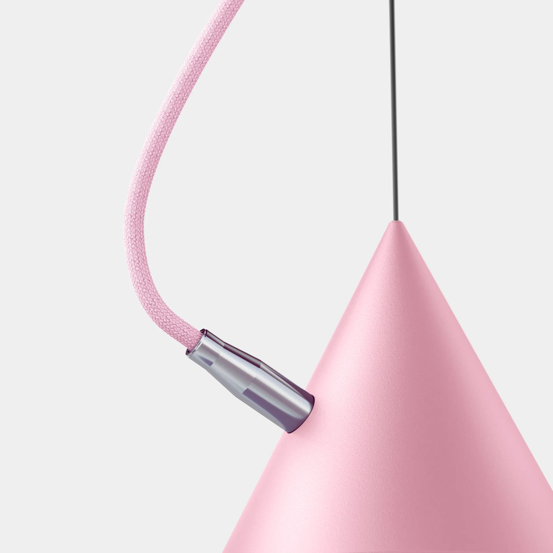 Lámpara colgante Castor 20 cm, Rosa-rosa-plata Noon