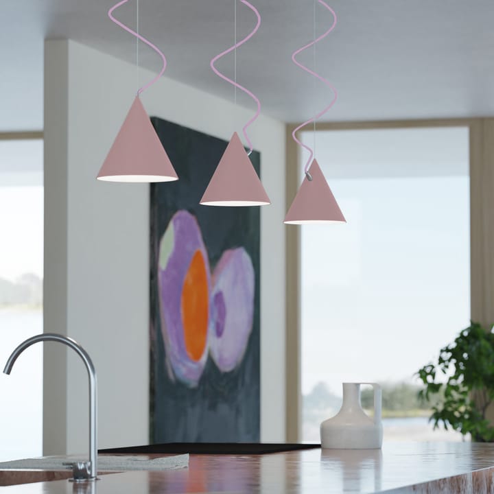 Lámpara colgante Castor 20 cm, Rosa-rosa-plata Noon