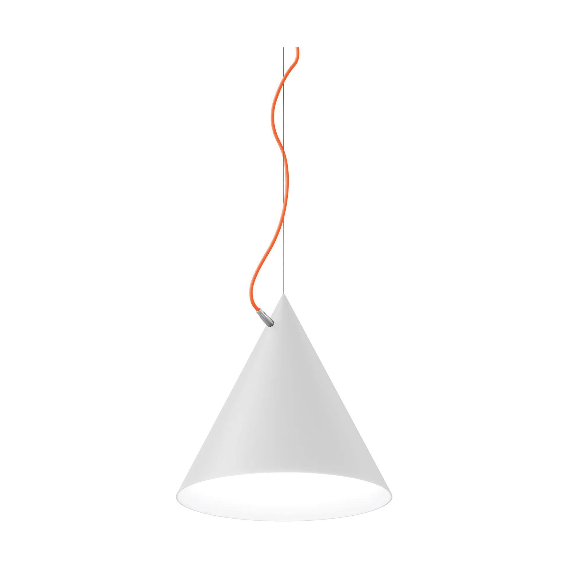 Lámpara colgante Castor 40 cm, Blanco-naranja-plata Noon