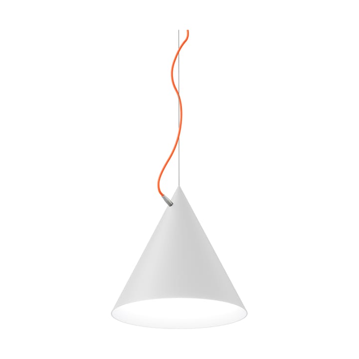 Lámpara colgante Castor 40 cm - Blanco-naranja-plata - Noon