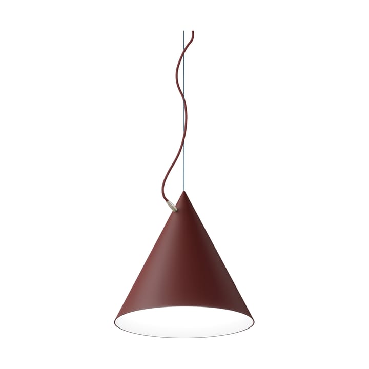 Lámpara colgante Castor 40 cm - Rojo Borgoña-rojo oscuro-latón - Noon