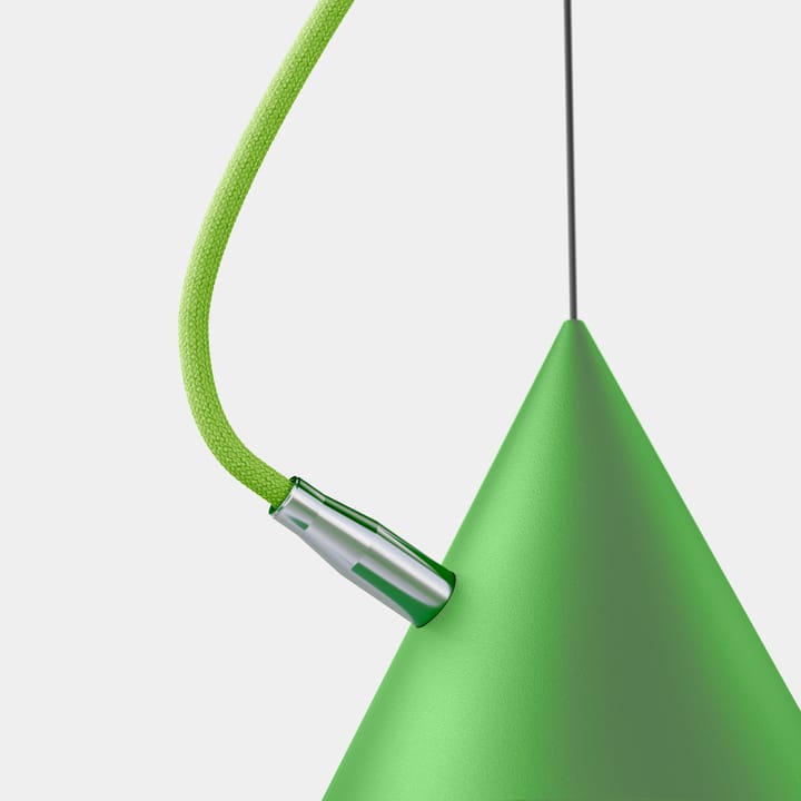 Lámpara colgante Castor 40 cm, Verde claro-verde claro-plata Noon