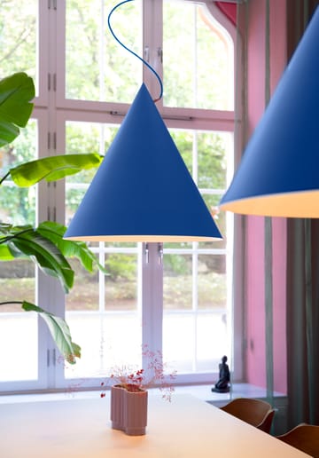 Lámpara colgante Castor 60 cm - Azul-azul-plata - Noon