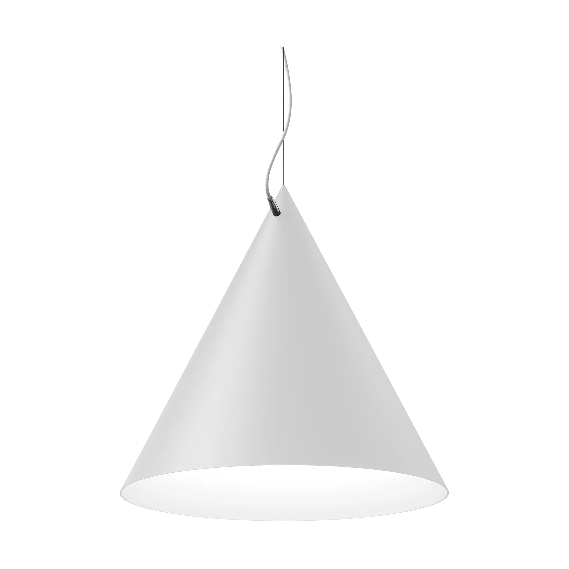Lámpara colgante Castor 60 cm, Blanco-blanco-plata Noon