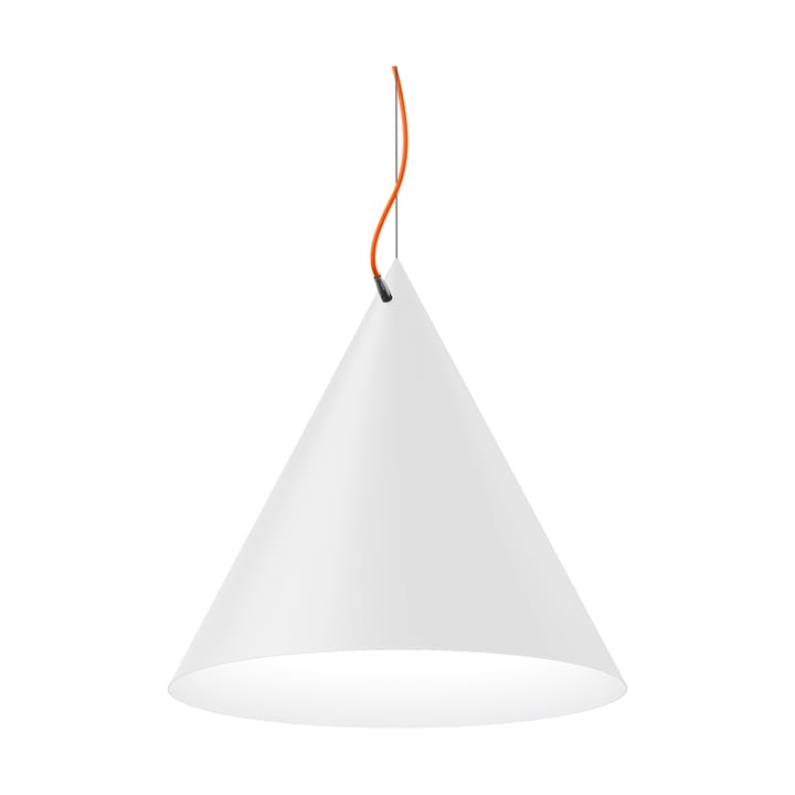 Lámpara colgante Castor 60 cm - Blanco-naranja-plata - Noon