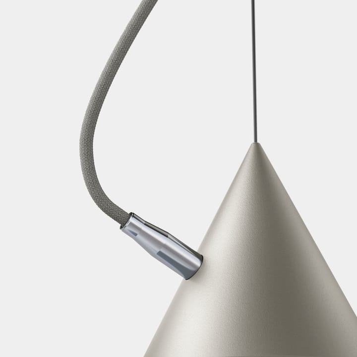 Lámpara colgante Castor 60 cm, Gris-gris claro-plata Noon